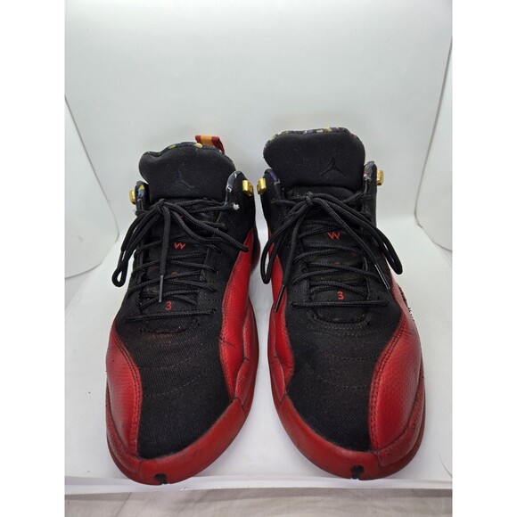Jordan 12 Low SE Super Bowl LV Shoes Mens 12 Black Varsity Red Athletic Sneakers main image 9